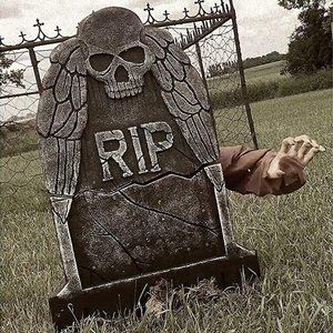 Halloween prop decoration Animated Creeper From The Grave Tombstone